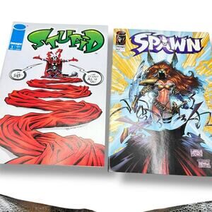 Set of two vintage 1990s spawn & dawn comic books